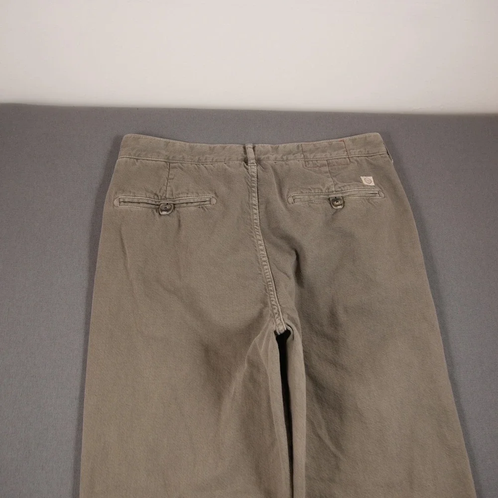 Marine Layer Relaxed Fit Pleated Front Men Chino Trousers Fits 31x28 Coastal